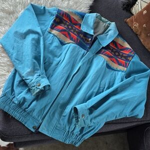 Vintage 1980s Pendelton Navajo Aztec Jacket